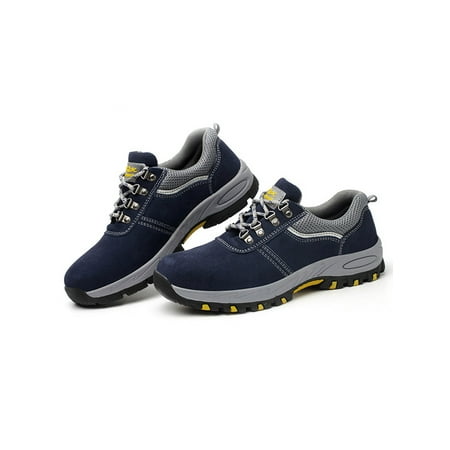 Lacyhop Mens Outdoor Slip Resistant Safety Boot Anti-collision Steel Toe Anti-smash Heavy Duty Industrial Boots Blue 8
Lacyhop Mens Outdoor Slip Resistant Safety Boot Anti-collision Steel Toe Anti-smash Heavy Duty Industrial Boots Blue 8