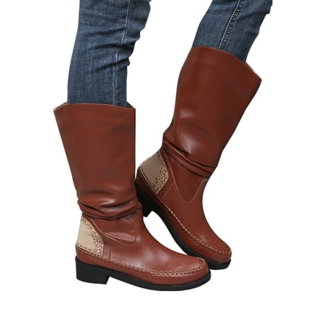 Fangasis Women Retro Western Cowgirl Boots Pull On Mid Calf Boot Outdoor Casual Brown 8
Fangasis Women Retro Western Cowgirl Boots Pull On Mid Calf Boot Outdoor Casual Brown 8