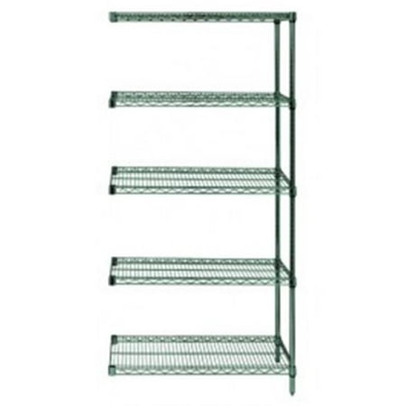 5-Shelf Proform Wire Shelving Add-On Unit - 18 x 54 x 54 in.