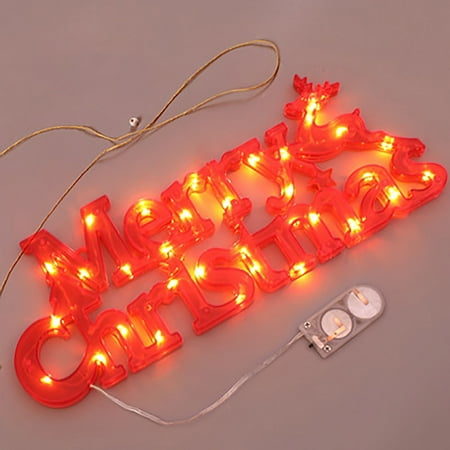 Xubond Christmas Merry Christmas Modeling LED Letter Decoration Wreath Lights Light Home Appliances Room Decor Christmas Lights Red
Xubond Christmas Merry Christmas Modeling LED Letter Decoration Wreath Lights Light Home Appliances Room Decor Christmas Lights Red