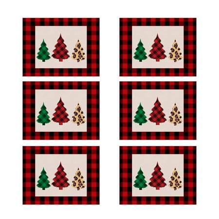 JANGSLNG 6Pcs/Set Christmas Style Place Mat Anti-slid Flax Heat Insulation Fine Texture Dinner Mat for Home
JANGSLNG 6Pcs/Set Christmas Style Place Mat Anti-slid Flax Heat Insulation Fine Texture Dinner Mat for Home