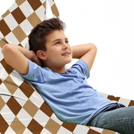 Checkered Lounger Chair Bag Abstract Diamond Shaped Chessboard Squares Earth Tones Repetition High Capacity Storage with Handle Container Lounger Size Pale Brown and Chocolate by Ambesonne
Checkered Lounger Chair Bag Abstract Diamond Shaped Chessboard Squares Earth Tones Repetition High Capacity Storage with Handle Container Lounger Size Pale Brown and Chocolate by Ambesonne