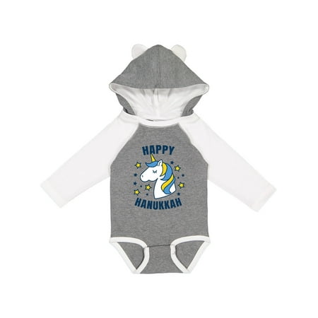 Inktastic Happy Hanukkah Unicorn in Gold and Yellow with Stars Gift Baby Boy or Baby Girl Long Sleeve Bodysuit
Inktastic Happy Hanukkah Unicorn in Gold and Yellow with Stars Gift Baby Boy or Baby Girl Long Sleeve Bodysuit