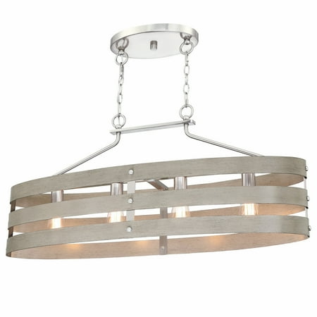 Jerry Guo 38in 4-Light Coastal Linear Chandelier Celling Light