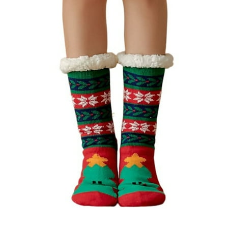 maytalsoy 1 Pair Christmas Women Warm Socks Cute Thicken Autumn Winter Cozy Comfortable Antislip Floor Sleeping Sock Footwear Girls Green Xmas Tree
maytalsoy 1 Pair Christmas Women Warm Socks Cute Thicken Autumn Winter Cozy Comfortable Antislip Floor Sleeping Sock Footwear Girls Green Xmas Tree