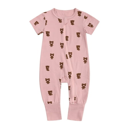 Odeerbi Clearance Toddler Baby Boys Girls Cute Cartoon Animal Pattern Short Sleeve Double Zipper Romper Jumpsuit
Odeerbi Clearance Toddler Baby Boys Girls Cute Cartoon Animal Pattern Short Sleeve Double Zipper Romper Jumpsuit
