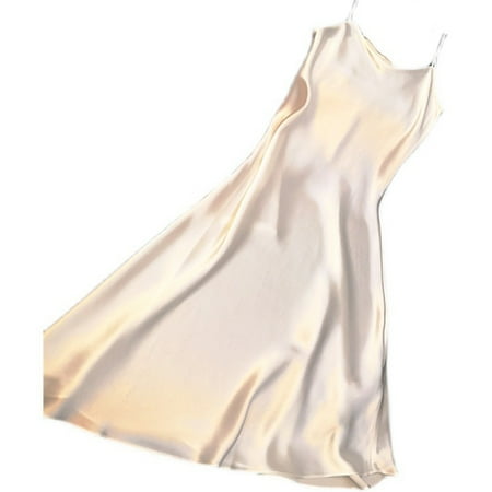 Women Nightdress Solid Color Satin V Neck Spaghetti Strap Backless Sleeping Sleeveless Plus Size Night Dress
Women Nightdress Solid Color Satin V Neck Spaghetti Strap Backless Sleeping Sleeveless Plus Size Night Dress