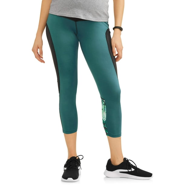 Moda Maternity Legging with Colorblock and Full Panel
