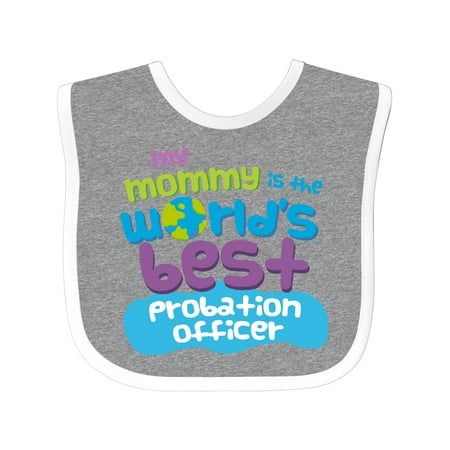 Inktastic Probation Officer Gifts for Kids Gift Baby Boy or Baby Girl Bib