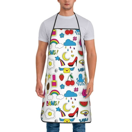 Aprons for Men Women - Cute pattern Cooking Kitchen Apron Chef Apron Waterproof Apron for Painting Pottery Baking BBQ Gardening Salon Gift For women Men
Aprons for Men Women - Cute pattern Cooking Kitchen Apron Chef Apron Waterproof Apron for Painting Pottery Baking BBQ Gardening Salon Gift For women Men