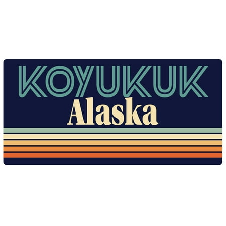 Koyukuk Alaska 5 x 2.5-Inch Fridge Magnet Retro Design