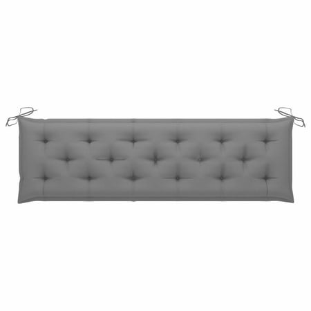 CACAGOO Garden Bench Cushion Gray 70.9 x19.7 x2.8 Fabric