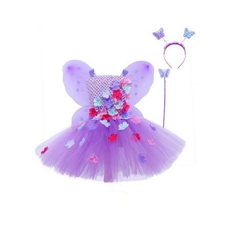 AmShibel Kids Girls Dress Set Butterfly Wings Fairy Costume for Christmas Halloween Party Tutu Dress with Hair Hoop
AmShibel Kids Girls Dress Set Butterfly Wings Fairy Costume for Christmas Halloween Party Tutu Dress with Hair Hoop