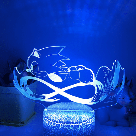 TIMPCV Anime Electric Sonic Running Night Light 3D Illusion Lamp with 16 Color Remote Control for Boys Bedroom Night Light Decorations -- Pattern H(Crack Seat)
TIMPCV Anime Electric Sonic Running Night Light 3D Illusion Lamp with 16 Color Remote Control for Boys Bedroom Night Light Decorations -- Pattern H(Crack Seat)