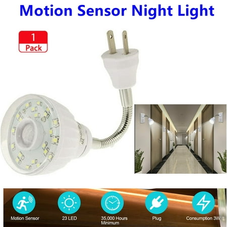 Motion Sensor Night Light LED Motion-Activated Sensor Night Light Plug-In Wall Stair Lamp Indoor
Motion Sensor Night Light LED Motion-Activated Sensor Night Light Plug-In Wall Stair Lamp Indoor
