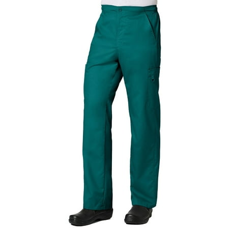 eon men s coolmax half-elastic drawstring waist cargo scrub pant
