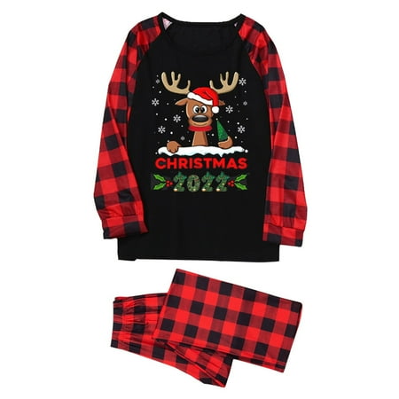 Scyoekwg Family Christmas Pjs Matching Sets Christmas Pattern Print Pajamas Set Holiday Family Long Sleeve and Long Pants Comfy Loose Round Neck Xmas Pjs Sleepwear for Baby-Kids-Adult Black XL
Scyoekwg Family Christmas Pjs Matching Sets Christmas Pattern Print Pajamas Set Holiday Family Long Sleeve and Long Pants Comfy Loose Round Neck Xmas Pjs Sleepwear for Baby-Kids-Adult Black XL