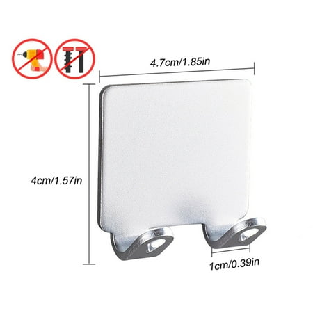 Multifunctional Punch Free Hook Rust-Resistant Durable Wall Hanging Hook for Bathroom Bedroom Double Hook
Multifunctional Punch Free Hook Rust-Resistant Durable Wall Hanging Hook for Bathroom Bedroom Double Hook