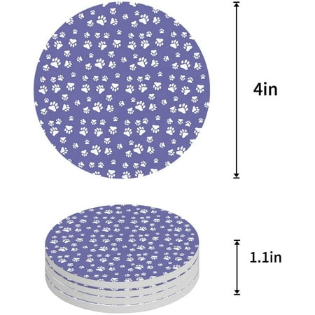 KXMDXA Colorful Dog Paws Footprints Pattern Set of 6 Round Coaster for Drinks Absorbent Ceramic Stone Coasters Cup Mat with Cork Base for Home Kitchen Room Coffee Table Bar Decor
KXMDXA Colorful Dog Paws Footprints Pattern Set of 6 Round Coaster for Drinks Absorbent Ceramic Stone Coasters Cup Mat with Cork Base for Home Kitchen Room Coffee Table Bar Decor