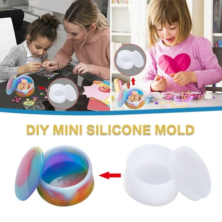 Yedhsi DIY Storage Box Mold Handmade Crystal Drop Mold Silicone Mold Home DIY