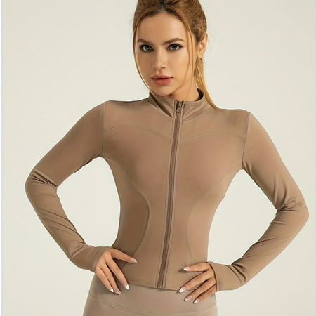 ZHSHANTCHDQ Fashionable Womens Ultra-Stretch Yoga Jacket with Sleek Slim Fit and Rapid Dry Technology - Premium Activewear for Gym Fitness & Workout Coat for Women
ZHSHANTCHDQ Fashionable Womens Ultra-Stretch Yoga Jacket with Sleek Slim Fit and Rapid Dry Technology - Premium Activewear for Gym Fitness & Workout Coat for Women