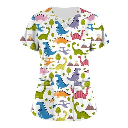 Summer Savings Clearance! MIARHB Womens Tops Dressy Casual Plus Size Cute Printed Scrub Working Uniform Tops Green XL
Summer Savings Clearance! MIARHB Womens Tops Dressy Casual Plus Size Cute Printed Scrub Working Uniform Tops Green XL