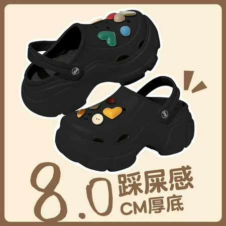 Hole Shoes Women‘s Summer Height-increasing Beach High Heel Slippers for Outer Wear New Non-slip Platform Sandals for Women
Hole Shoes Women‘s Summer Height-increasing Beach High Heel Slippers for Outer Wear New Non-slip Platform Sandals for Women