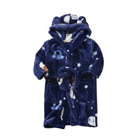 Toddler Kids Baby Boys Girls Robe Set Cartoon Bathrobes Hooded Warm Flannel Night-Robe Sleepwear Cute Pajamas Suit
Toddler Kids Baby Boys Girls Robe Set Cartoon Bathrobes Hooded Warm Flannel Night-Robe Sleepwear Cute Pajamas Suit