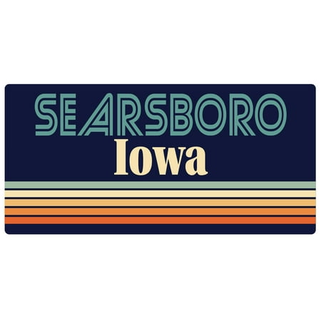 Searsboro Iowa 5 x 2.5-Inch Fridge Magnet Retro Design