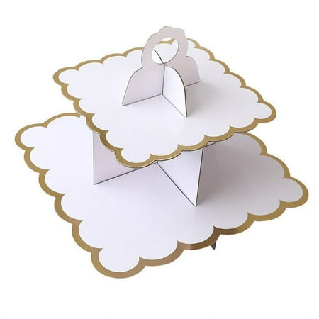 Paper Cake Stand Double Tier Dessert Display Stand Disposable Cupcake Stand for Party
Paper Cake Stand Double Tier Dessert Display Stand Disposable Cupcake Stand for Party