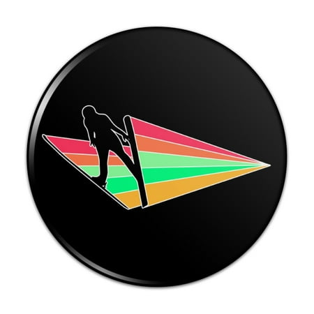 Ski Jumping Rainbow Kitchen Refrigerator Locker Button Magnet