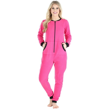 Sleepyheads Women and Women s Plus Fleece Non-Footed Solid Color Onesie Pajamas Jumpsuit
Sleepyheads Women and Women s Plus Fleece Non-Footed Solid Color Onesie Pajamas Jumpsuit