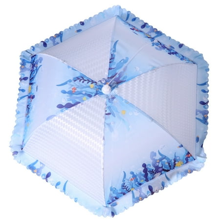 Homemaxs Food Cover Tent Printing Foldable Umbrella Protector Anti-Splatter Lid Food Dust Cover for Home Picnics BBQ (Blue)
Homemaxs Food Cover Tent Printing Foldable Umbrella Protector Anti-Splatter Lid Food Dust Cover for Home Picnics BBQ (Blue)