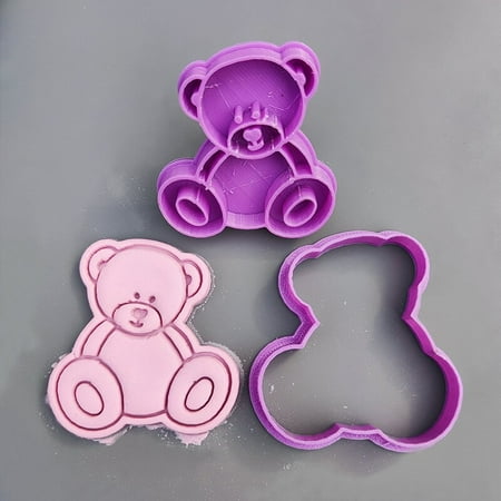 Lovely Sitting Baby Bear Cookie Cutter and Stamp for Baby Birthday Fondant Cake Decorating Cupcake T
Lovely Sitting Baby Bear Cookie Cutter and Stamp for Baby Birthday Fondant Cake Decorating Cupcake T