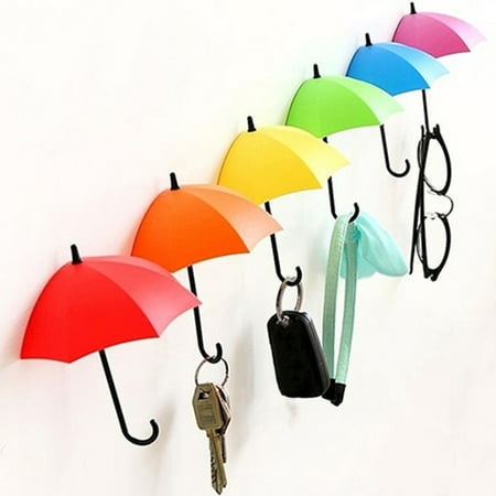 Hesroicy 3Pcs Hook Umbrella Shape Self Adhesive Plastic Umbrella Self Adhesive Storage Hook Hanger for Living Room
Hesroicy 3Pcs Hook Umbrella Shape Self Adhesive Plastic Umbrella Self Adhesive Storage Hook Hanger for Living Room