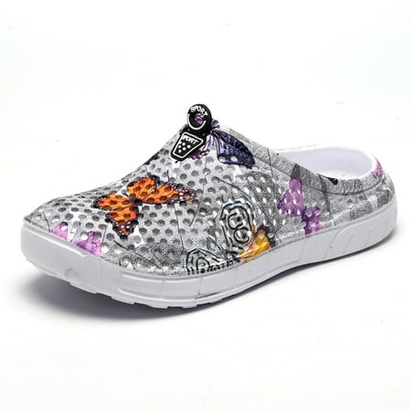 Garden Shoes Clogs for Women Summer EVA Mules Sandals Quick Drying Slippers Walking Lightweight Rain Beach Summer Pool Beach Water Shoes Girl Nurses Work Shoes Grey Butterfly 36
Garden Shoes Clogs for Women Summer EVA Mules Sandals Quick Drying Slippers Walking Lightweight Rain Beach Summer Pool Beach Water Shoes Girl Nurses Work Shoes Grey Butterfly 36
