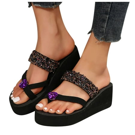 Blphud Trending Sandals for Women 2024 Womens Hard Sole Slippers Women s Summer Fashion Clip Toe Rhinestone Slippers Casual Comfortable Outdoor Beach Shoes Slippers for Women Hard Sole Purple 40
Blphud Trending Sandals for Women 2024 Womens Hard Sole Slippers Women s Summer Fashion Clip Toe Rhinestone Slippers Casual Comfortable Outdoor Beach Shoes Slippers for Women Hard Sole Purple 40