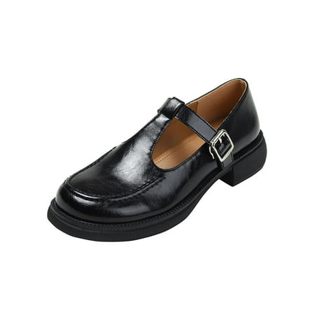 Woobling Womens Casual Shoes Comfort Mary Jane Ankle Strap Flats Dress Leather Shoe Lightweight T-Strap Non-slip Black 7.5
Woobling Womens Casual Shoes Comfort Mary Jane Ankle Strap Flats Dress Leather Shoe Lightweight T-Strap Non-slip Black 7.5