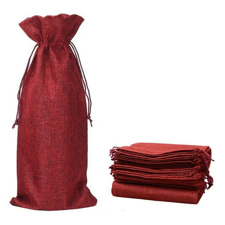 10-Pcs Red Burlap Wine Bags with Drawstrings Bags - Reusable Bags Perfect for Travel Wedding Birthday Housewarming and
10-Pcs Red Burlap Wine Bags with Drawstrings Bags - Reusable Bags Perfect for Travel Wedding Birthday Housewarming and