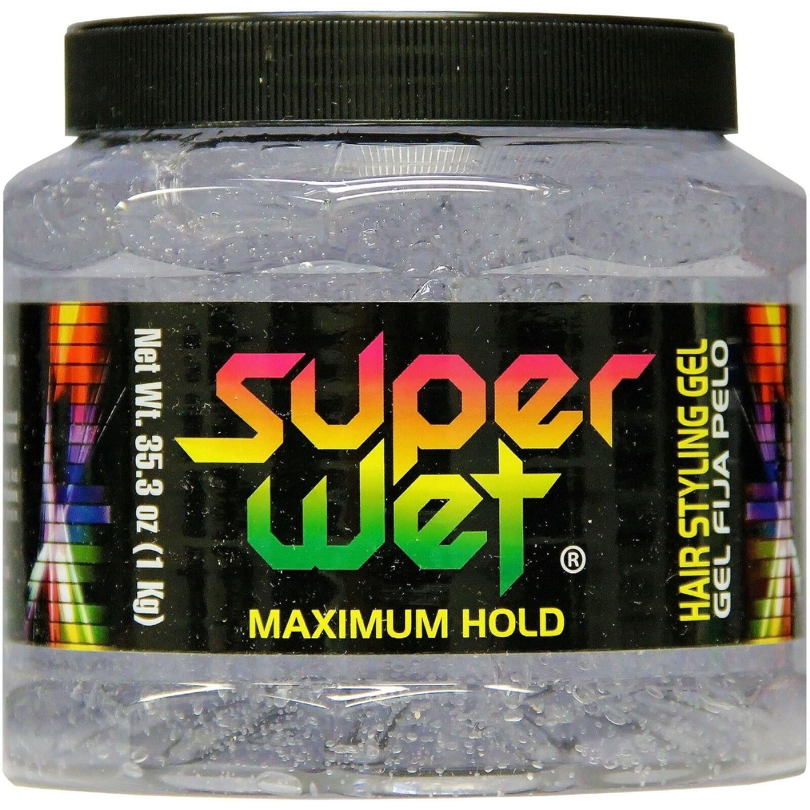 Super Wet Hair Styling Gel Transparent Oz Pack Of Walmart