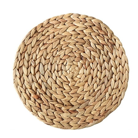 Boho Round Woven Placemats Water Hyacinth Placemats Table Placemats for Dining Table