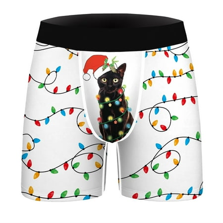 Panties For Men Christmas Print Flat Slim Long Breathable Underwear Pants Sports Fashionable Casual Sports Boxers With Close Fitting
Panties For Men Christmas Print Flat Slim Long Breathable Underwear Pants Sports Fashionable Casual Sports Boxers With Close Fitting