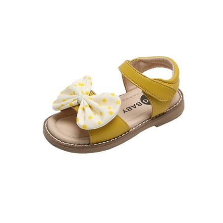 EHTMSAK Kids Girl Bowknot Party School Wedding Sandals Toddler Baby Summer Dress First Walkers Shoes Yellow 12M-7Y 27
EHTMSAK Kids Girl Bowknot Party School Wedding Sandals Toddler Baby Summer Dress First Walkers Shoes Yellow 12M-7Y 27