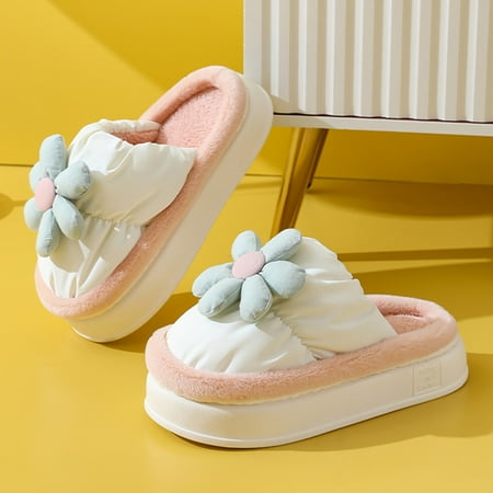 Couple Women s Winter Indoor Home Thick Bottom Waterproof And Warm Non Slip Cotton Slippers White 7.5
Couple Women s Winter Indoor Home Thick Bottom Waterproof And Warm Non Slip Cotton Slippers White 7.5