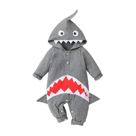 Odeerbi Baby Bodysuit Layette Onesies for Toddler Autumn Winter Infant Girls Boys Romper Long Sleeve Cute Shark Hooded Jumpsuits Clothes Overalls Dark Gray
Odeerbi Baby Bodysuit Layette Onesies for Toddler Autumn Winter Infant Girls Boys Romper Long Sleeve Cute Shark Hooded Jumpsuits Clothes Overalls Dark Gray