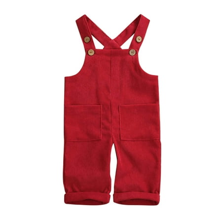 wybzd Baby Boy Girl Velvet Overalls Solid Suspender Bib Pants One-Piece Strap Jumpsuit Pocket Fall Winter Outfit Red 1-2 Years
wybzd Baby Boy Girl Velvet Overalls Solid Suspender Bib Pants One-Piece Strap Jumpsuit Pocket Fall Winter Outfit Red 1-2 Years
