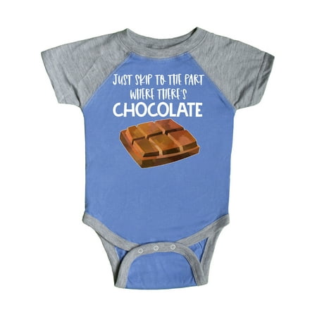 Inktastic Just Skip to the Part Where There s Chocolate Gift Baby Boy or Baby Girl Bodysuit
Inktastic Just Skip to the Part Where There s Chocolate Gift Baby Boy or Baby Girl Bodysuit