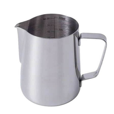 20 /600 MlStainless Steel Milk Frothing Pitcher - Measurements Inside Plus Perfect for Espresso Machines Milk Frothers Latte Art
20 /600 MlStainless Steel Milk Frothing Pitcher - Measurements Inside Plus Perfect for Espresso Machines Milk Frothers Latte Art