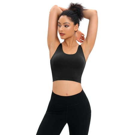 Sports Bras for Women Seamless Removable Pads Strappy Stretchy Workout Medium Support Yoga Top
Sports Bras for Women Seamless Removable Pads Strappy Stretchy Workout Medium Support Yoga Top