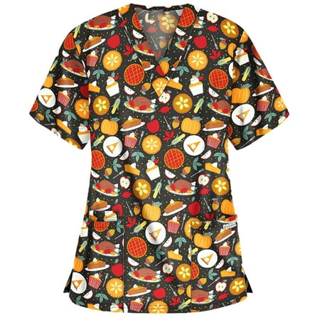 Muxika Nursing Uniform for Womens Scrubs Tops Color Casual Working Uniform with Pocket V-Neck Work Utility & Safety Tops Nursing Worker Protective Clothing Top
Muxika Nursing Uniform for Womens Scrubs Tops Color Casual Working Uniform with Pocket V-Neck Work Utility & Safety Tops Nursing Worker Protective Clothing Top